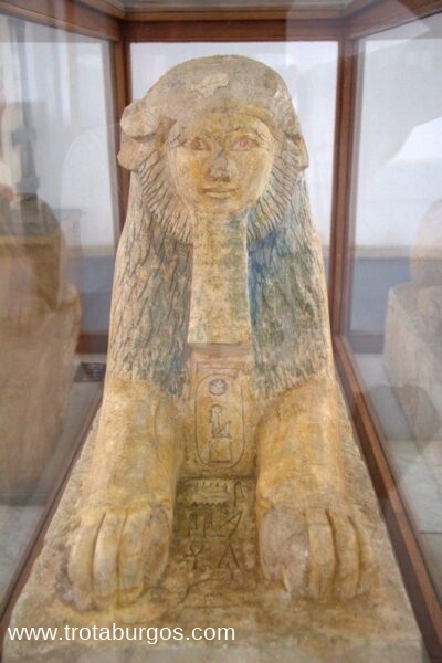 ESFINGE DE ALABASTRO DE HATSHEPSUT, 1.470 A.C. EN EL MUSEO EGIPCIO